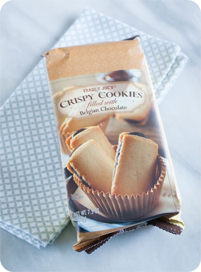 Sweet on Trader Joe's Saturday Crispy Cookies filled with Belgian